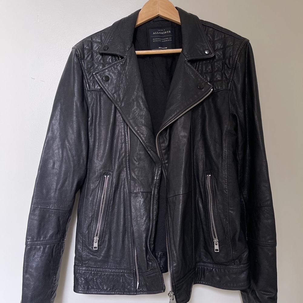 Allsaints Kushiro biker leather jacket